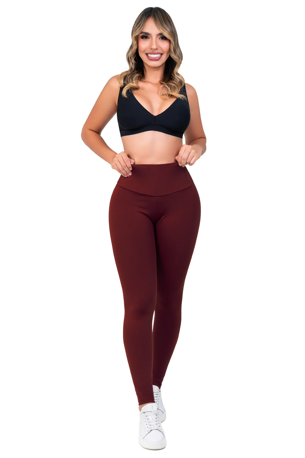 Legging con Faja Interna Ultrainvisible SMI0079 Wine