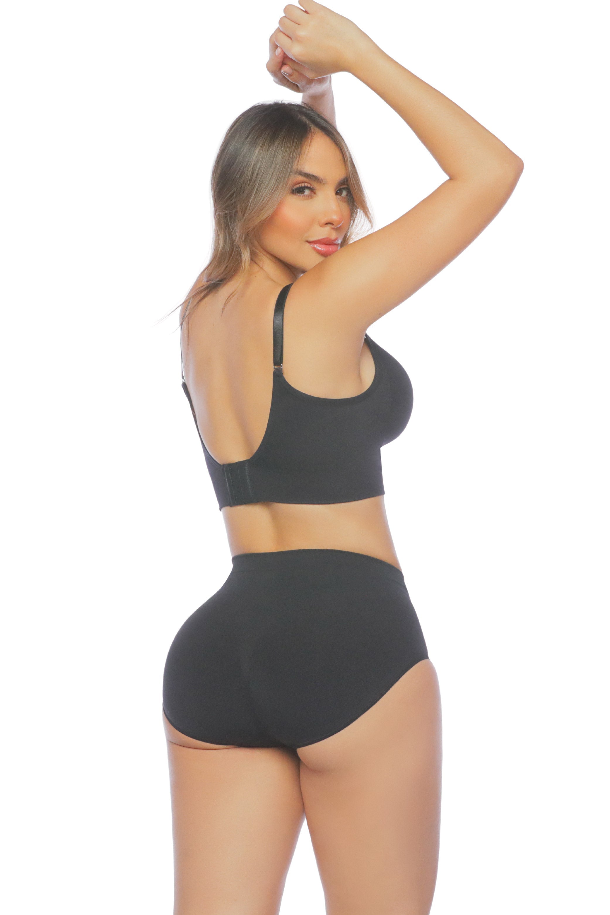 set de ropa interior sin costuras
top con panty moldeador
conjunto invisible cómodo para uso diario
set seamless
ropa interior que no se marca y realza