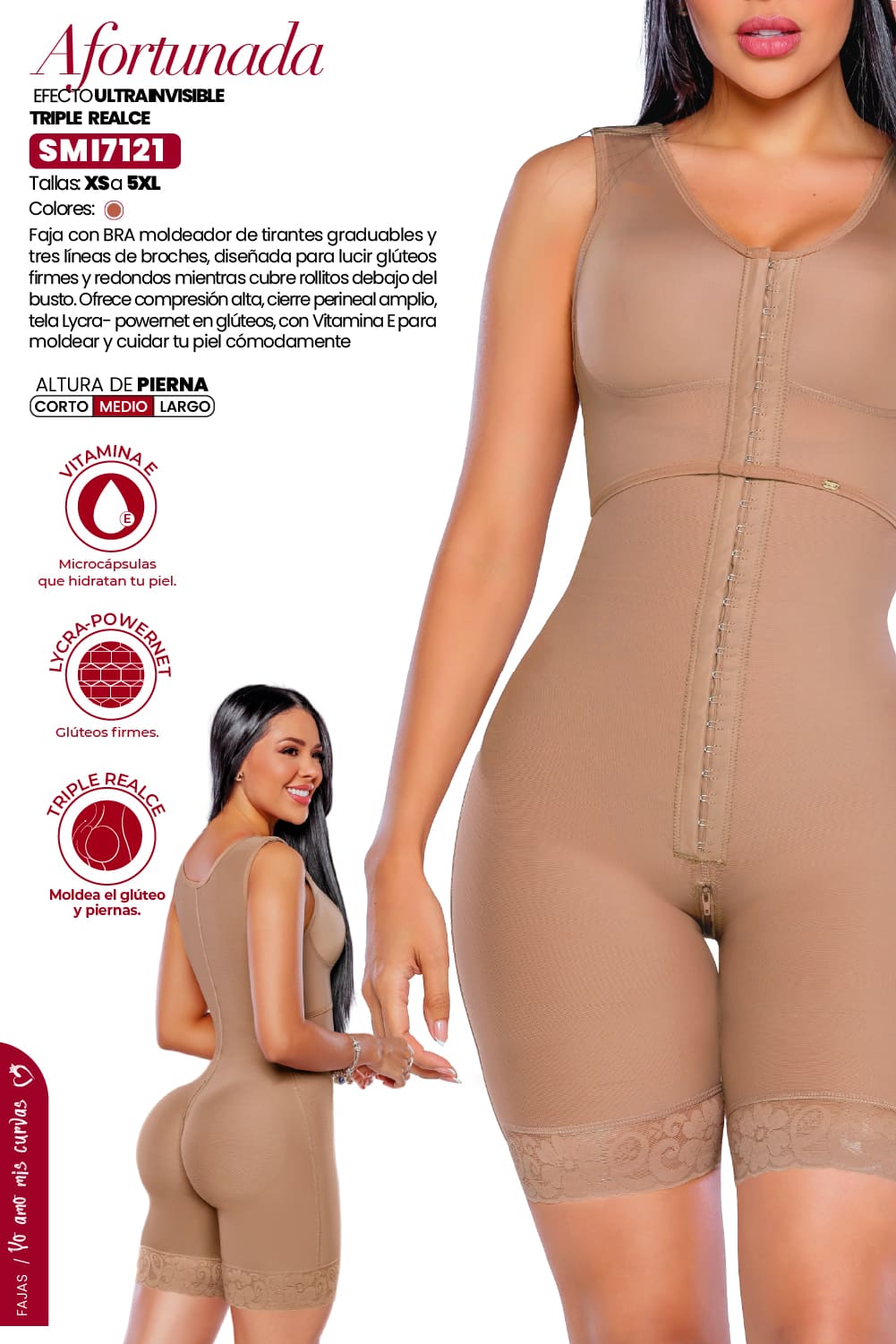 Faja Ultra invisible progresiva con Bra SMI7121 La Afortunada