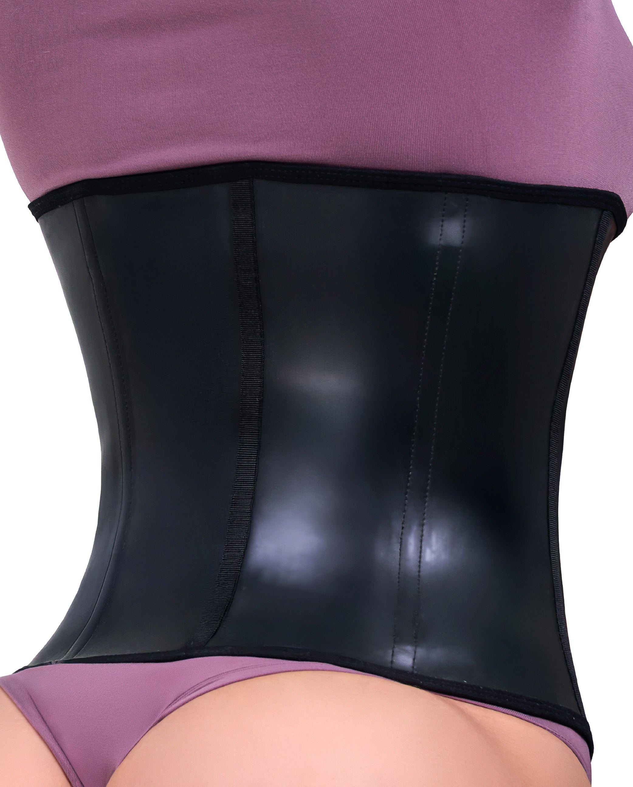 Faja tipo cinturilla negra compresión alta abdomen.
- Waist trainer látex negro moldeador con soporte lumbar.
- Cinturilla reductora de medidas para mujer con ajuste frontal.