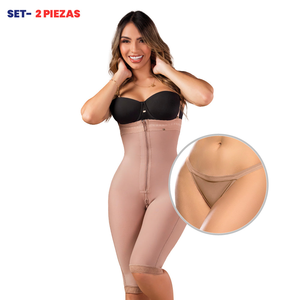 Faja Secreto SMI7108 Strapless de Alta Compresión con Tanga Invisible SMI04038