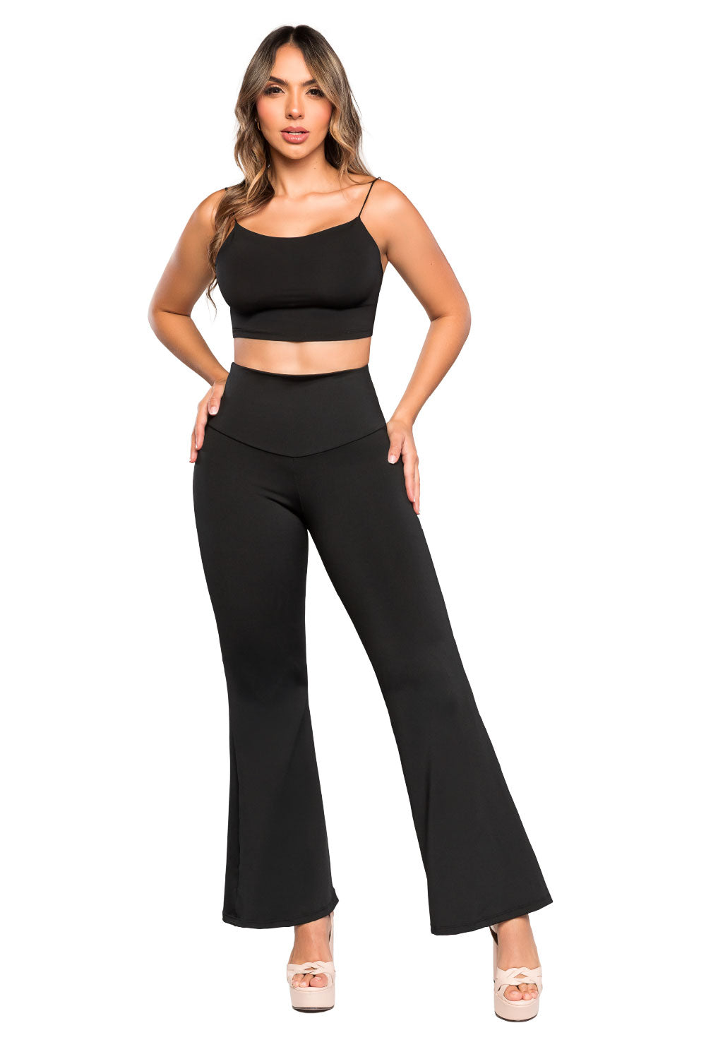 Legging Flare Moldeador SMI0092 con Pretina Corazón