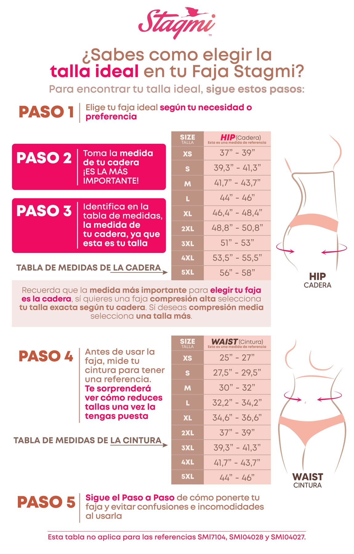 Tabla de medidas stagmi