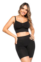 Short Sin Costuras con Tanga Gratis – Moldea y Realza sin Notarse seamfree Stagmi Cocoa