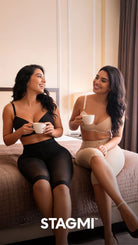 '- Panty moldeador largo SMI04002 con control progresivo
- Detalle de encaje siliconado en piernas del panty SMI04002
- Vista posterior sin costuras visibles del panty REFINADA