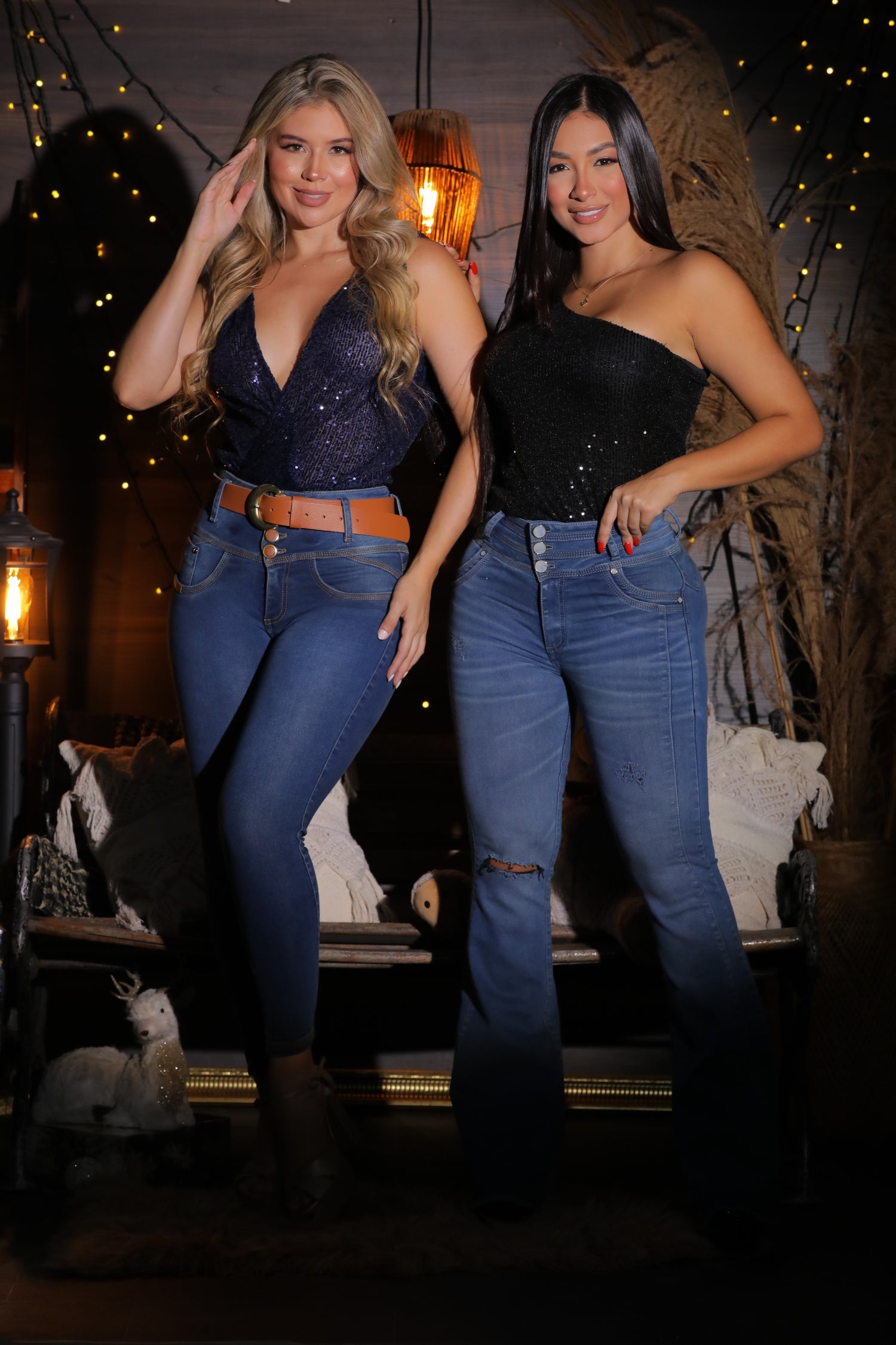 JEAN CON CORREA COLOMBIANO CON ROTOS STAGMI