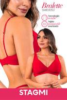 Red Grow 3-Piece Set – High Waist Butt Lift Shorts + Bralette + Tanga