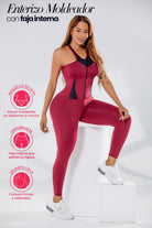 Enterizo Moldeador con Faja Interna Ultrainvisible| Efecto Push Up SMI1376.