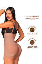 Faja Ultrainvisible strapless Stagmi SMI7151 con cierre frontal, soporte lateral y realce de glúteos – Tanga incluida y cierre perineal