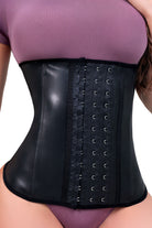 Faja tipo cinturilla negra compresión alta abdomen.
- Waist trainer látex negro moldeador con soporte lumbar.
- Cinturilla reductora de medidas para mujer con ajuste frontal.