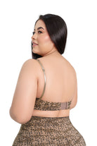 bralette animal print mujer, bralette soporte busto, bralette triangular prehormado, ropa interior con estilo, bralette estampado cómodo