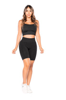 Bikers Seamfree SMI1388 sin costuras con efecto segunda piel y realce de glúteos – Tejido transpirable y ajuste cómodo