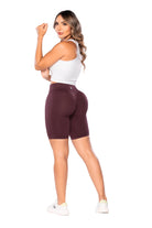 Bikers Seamfree SMI1388 sin costuras con efecto segunda piel y realce de glúteos – Tejido transpirable y ajuste cómodo