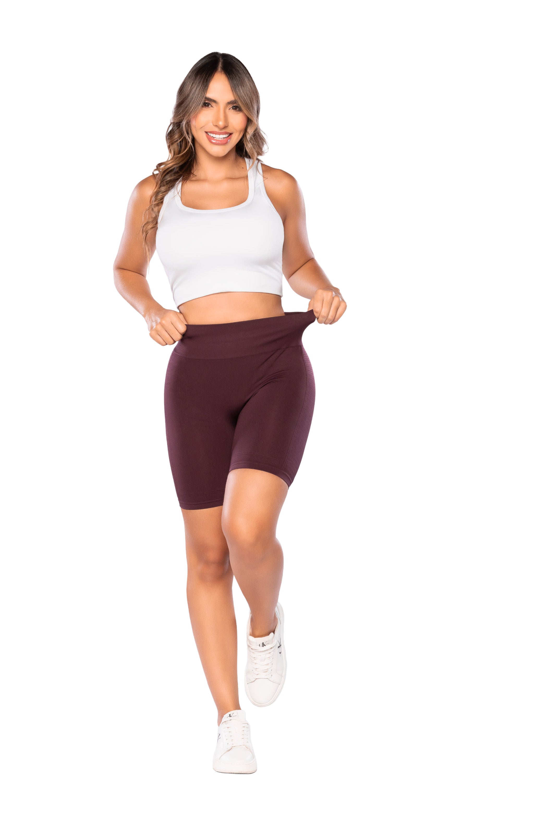 Bikers Seamfree SMI1388 sin costuras con efecto segunda piel y realce de glúteos – Tejido transpirable y ajuste cómodo