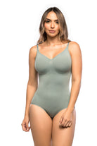 Body seamless negro SMI2265 con escote y espalda descubierta – Diseño sin costuras ajustado al cuerpo
