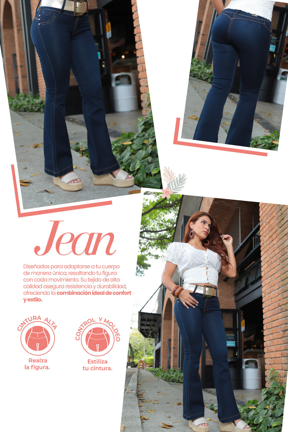jean levanta cola, jean push up mujer, jeans que estilizan piernas, jean con control de abdomen, jeans colombianos