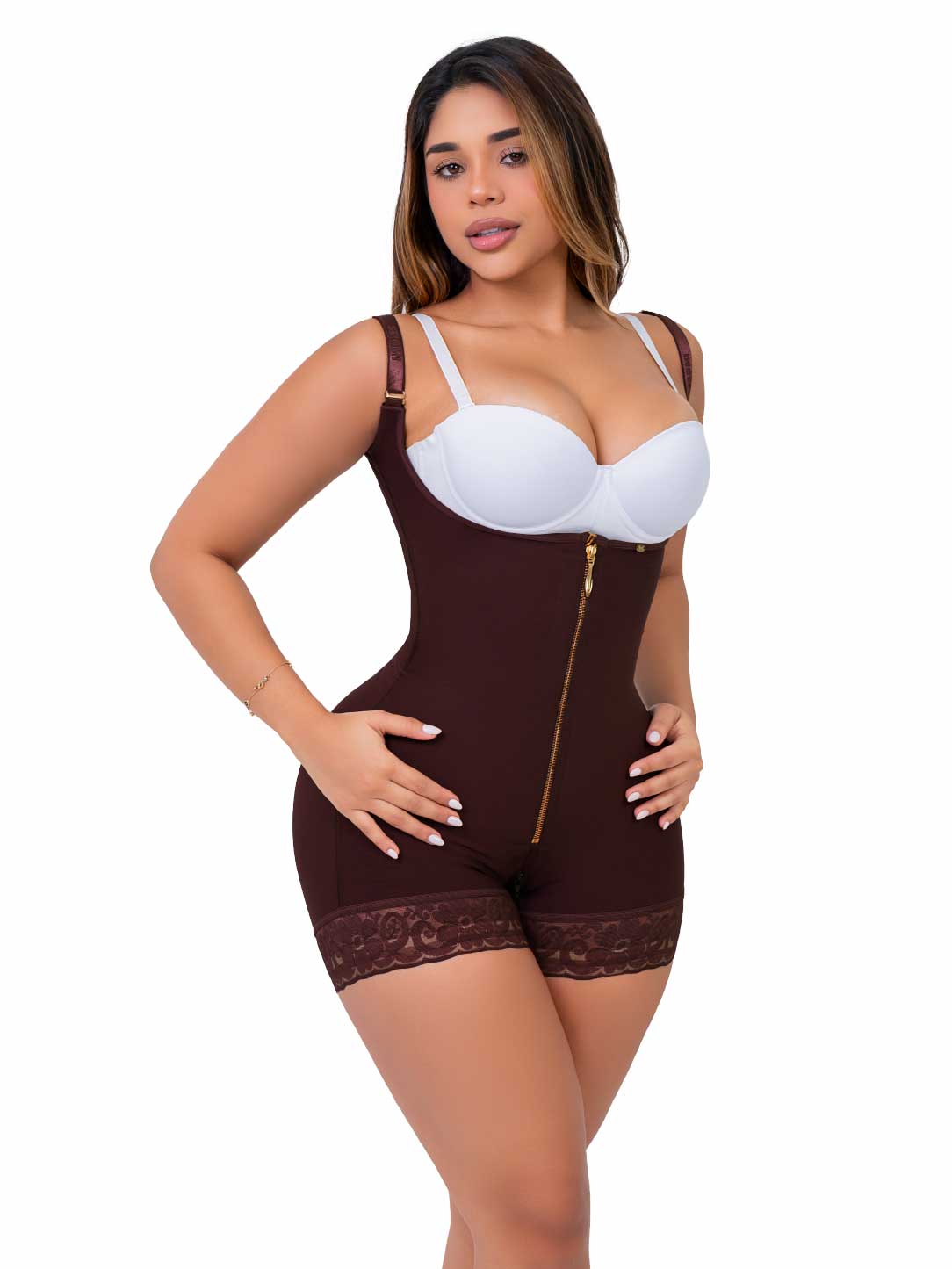Faja Ultrainvisible corta SMI7086 Brown STAGMI vista frontal