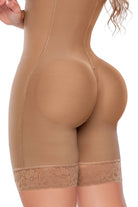 '- Faja SMI7131 LA DIOSA media pierna con triple efecto lifting
- Vista lateral con compresión abdominal y estructura progresiva
- Detalle de diseño sin costuras y panty invisible incluido
