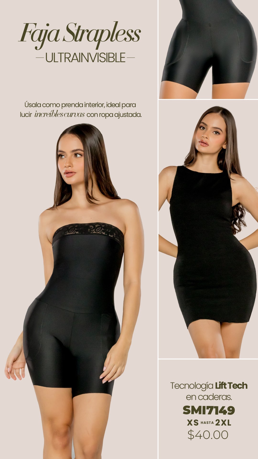 Faja que Aumenta las Caderas Stagmi, estraple 