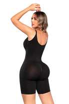 Body Faja Seamfree SMI7153 con Tirantes Ajustables y media pierna Stagmi