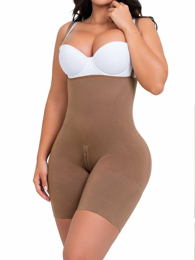 Faja Seamfree SMI7184 Cocoa Busto Libre con Compresión Invisible