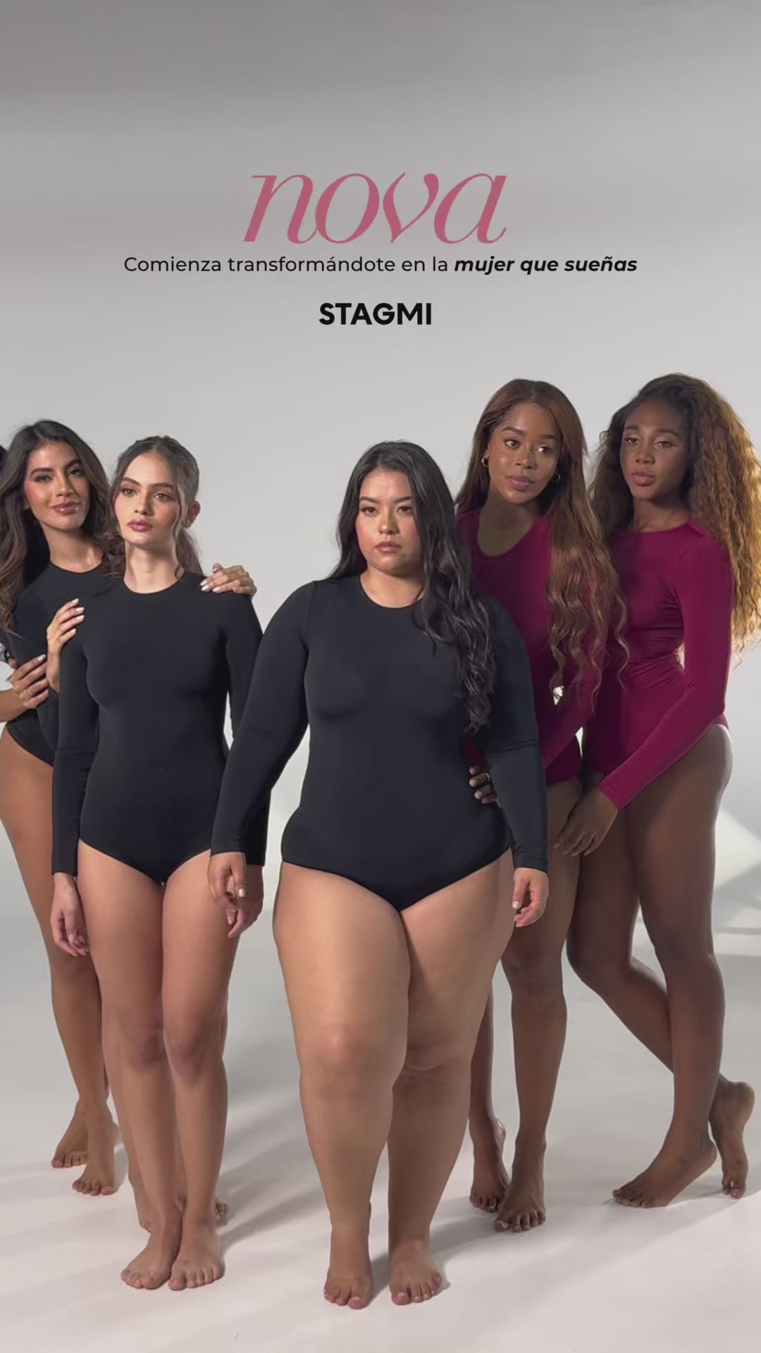 Body sin costuras Basic Seam Free estilizando el torso con diseño de cuello redondo y compresión suave