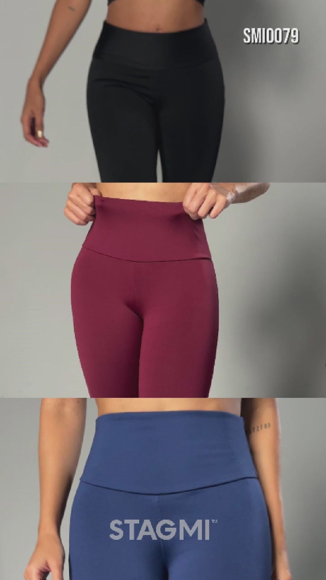 - Leggings SMI0079 ESSENTIALS con faja interna y efecto lifting
- Vista lateral con tiro alto y tecnología Ultrainvisible
- Detalle posterior con levantamiento natural y pretina moldeadora
