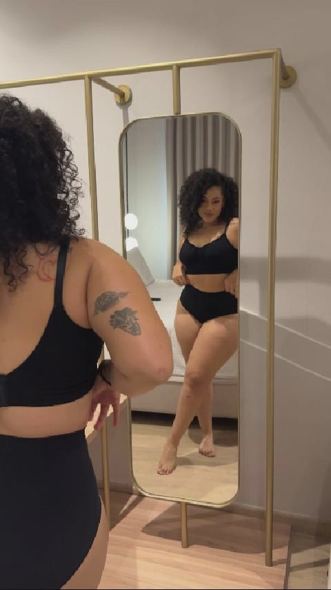 set de ropa interior sin costuras
top con panty moldeador
conjunto invisible cómodo para uso diario
set seamless 
ropa interior que no se marca y realza